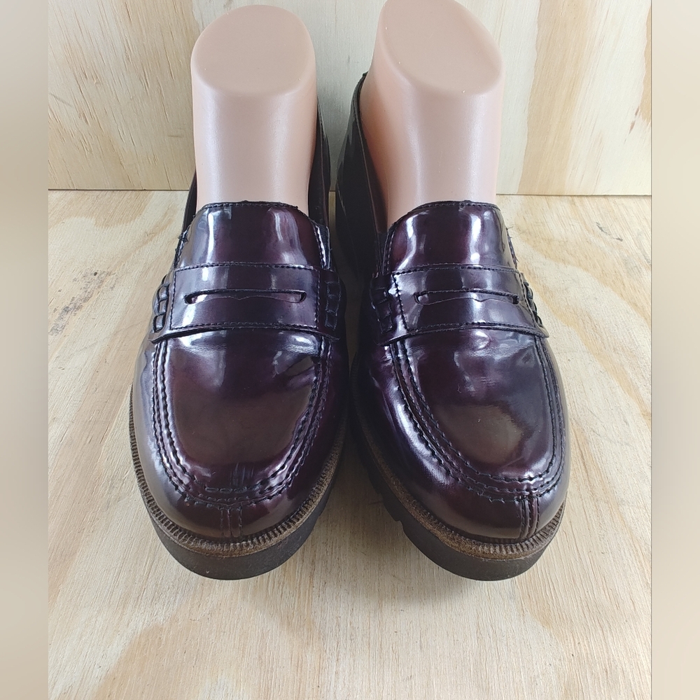 Remonte Patent Women size 37 Slip-On Loafers Cushioned Sole and Leather Lining